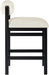 Roundhill - Faux Leather Counter Stool - Black Frame - Simple Home Plus