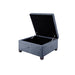 Aspen - Ottoman - Blue - Simple Home Plus