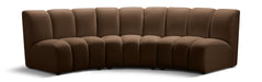 Infinity - 3 Piece Modular Sectional - Brown - Simple Home Plus
