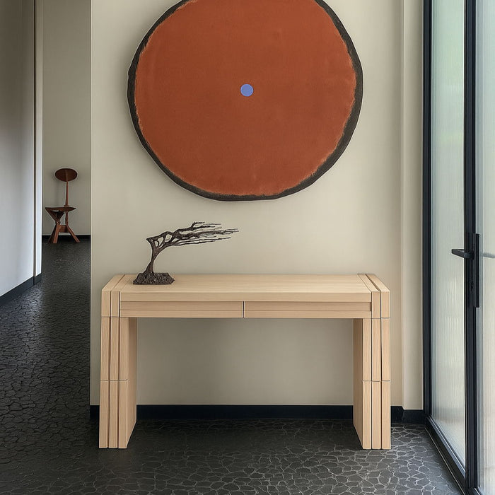 Stanton - Oak Veneer And Solid Wood Table - Simple Home Plus