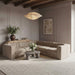 Rummi - Symmetrical Velvet Performance Fabric Upholstered 5 Piece Modular Sectional - Simple Home Plus