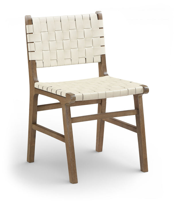 Entwine - Vegan Leather Upholstered Dining Chair - Painted Brown - Simple Home Plus