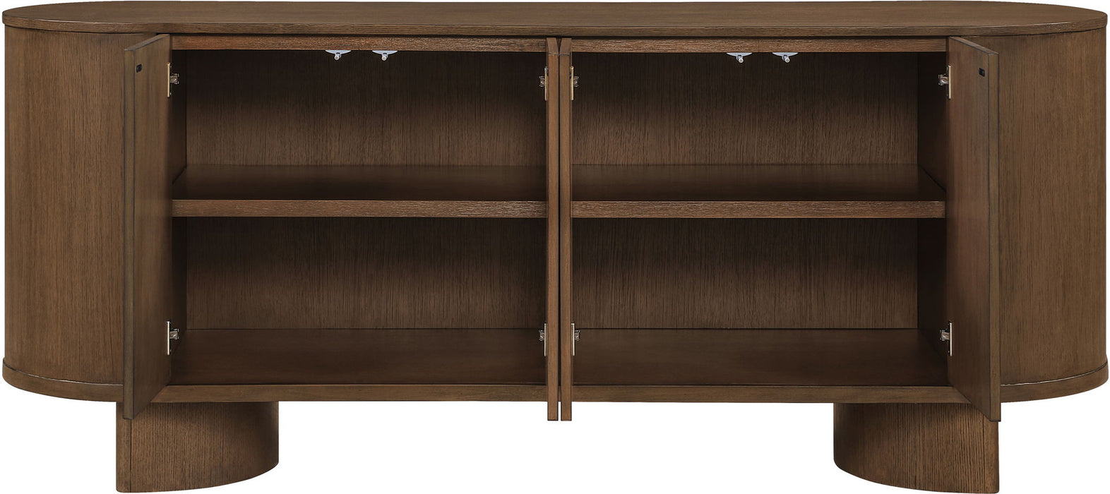 Caldra - Oak Veneer And Solid Wood Sideboard / Buffet - Simple Home Plus