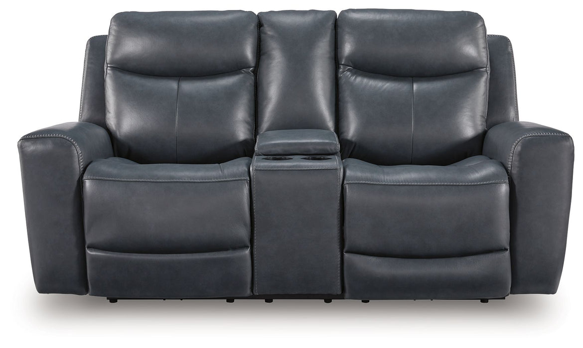 Next Move - Power Reclining Loveseat With Console / Adjustable Headrest - Simple Home Plus