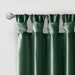 Emilia - Fabric Twist Tab Lined Window Curtain Panel - Green - Simple Home Plus