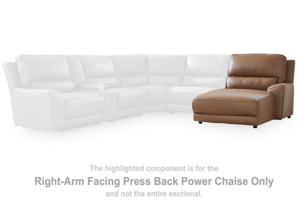 DeepWakes - RAF Press Back Power Chaise - Caramel - Simple Home Plus