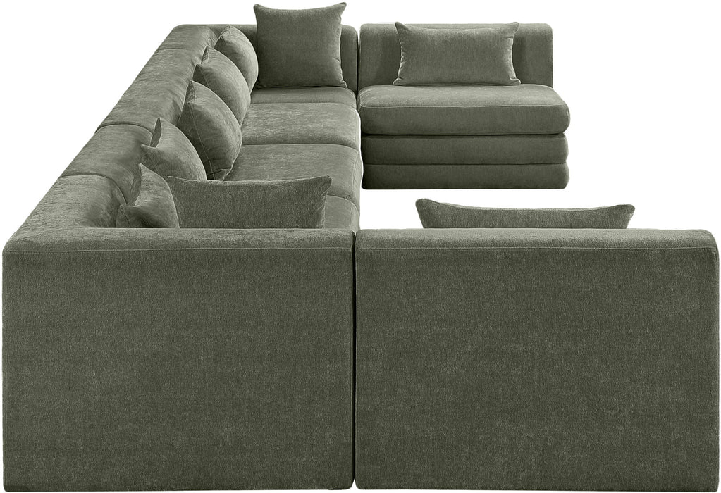 Stellar - 7 Piece Chenille Fabric Upholstered Modular Sectional - Simple Home Plus