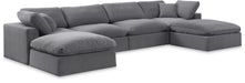 Comfy - 6 Piece Velvet Modular Double Chaise Sectional - Simple Home Plus