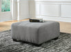 Birkdale Court - Gray - Oversized Accent Ottoman - Simple Home Plus