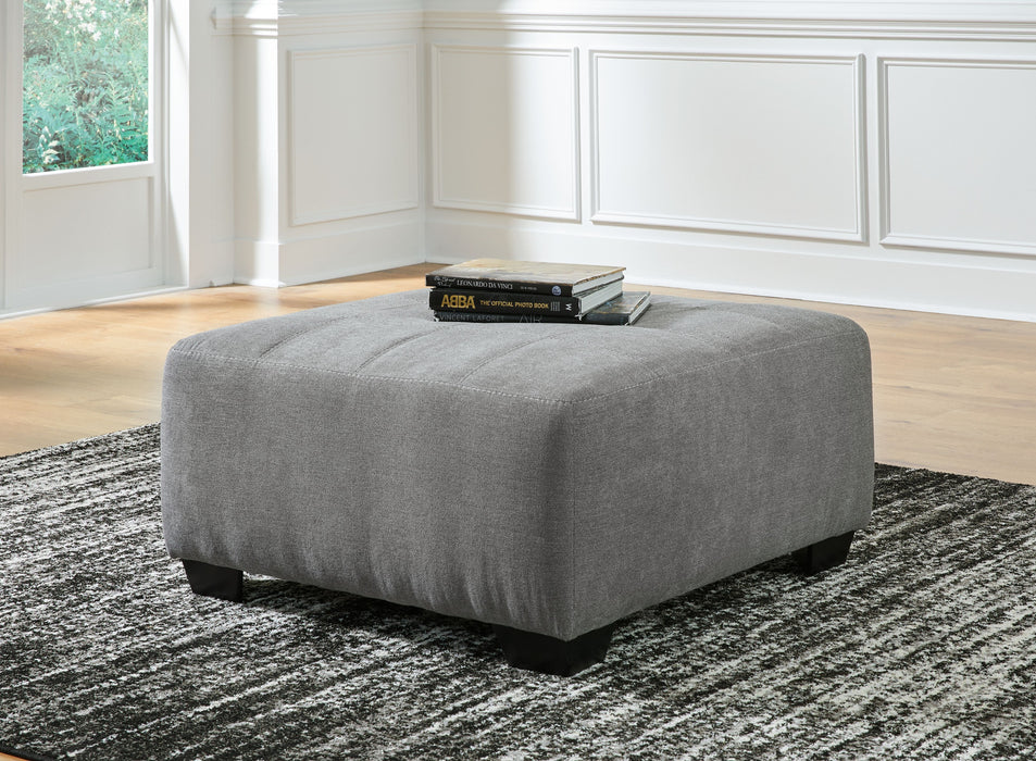 Birkdale Court - Gray - Oversized Accent Ottoman - Simple Home Plus