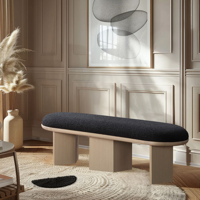 Wilshire - Bench With Natural Base - Simple Home Plus