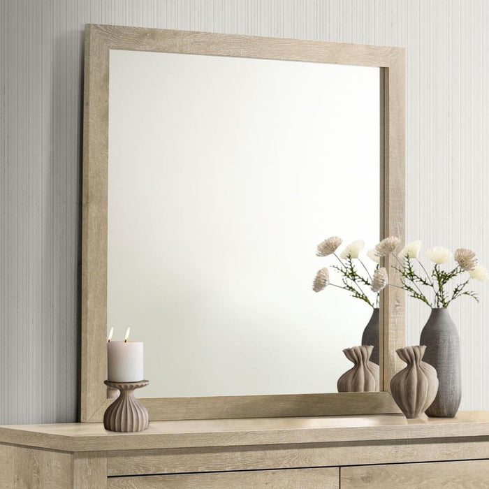 Oakglen - Dresser Mirror - Weathered Oak - Simple Home Plus
