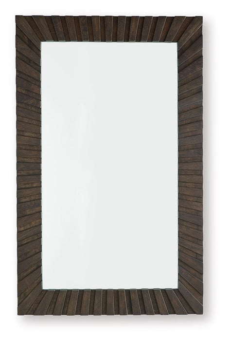 Advin - Dark Brown - Accent Mirror - Simple Home Plus