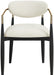 Riccio - Fabric Dining Arm Chair (Set of 2) - Black And Gold Frame - Simple Home Plus