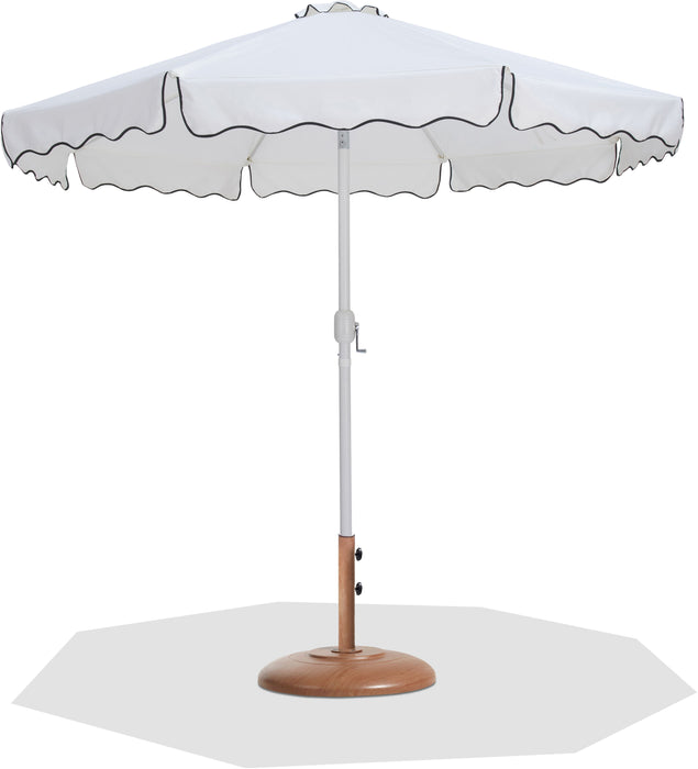 Amalfi - Patio Umbrella - Light Brown Base / White Pole - Simple Home Plus