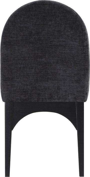Waldorf - Chenille Dining Side Chair With Black Legs - Simple Home Plus
