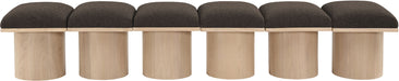 Pavilion - 6 Piece Modular Bench With Natural Base - Simple Home Plus