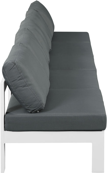 Nizuc - Outdoor Patio 5 Seat Modular Armless Sofa With White Frame - Simple Home Plus