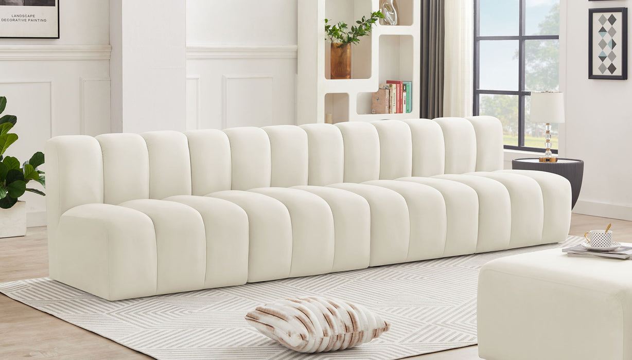 Arc - Velvet 4 Seats Modular Sofa - Simple Home Plus