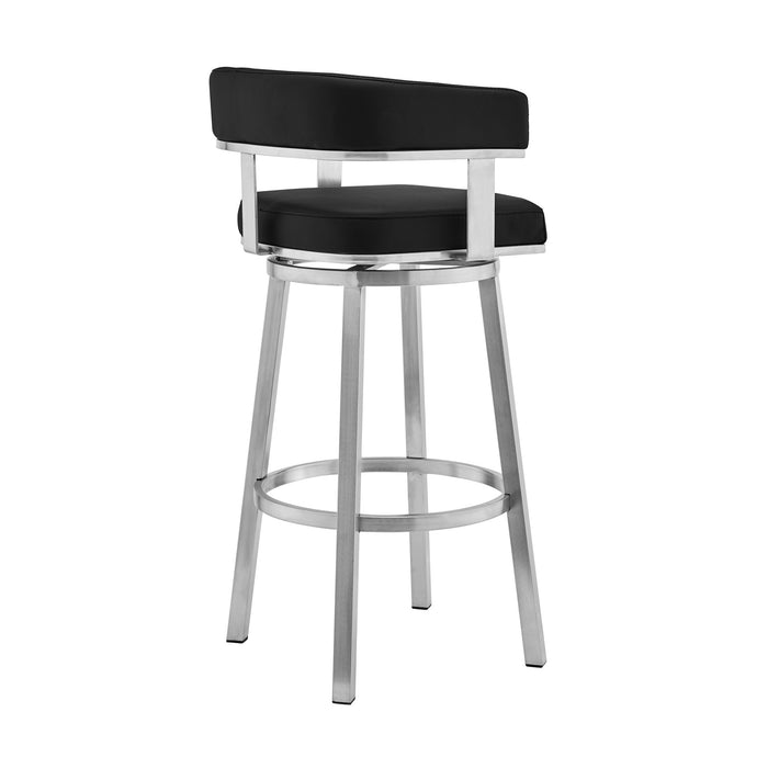 Lorin - Stainless Steel Swivel Bar Stool - Simple Home Plus