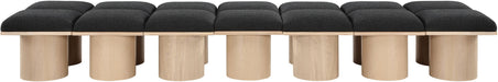Pavilion - 14 Piece Modular Bench With Natural Base - Simple Home Plus