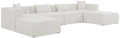 Cube - Linen 6 Piece Modular Double Chaise Sectional - Simple Home Plus