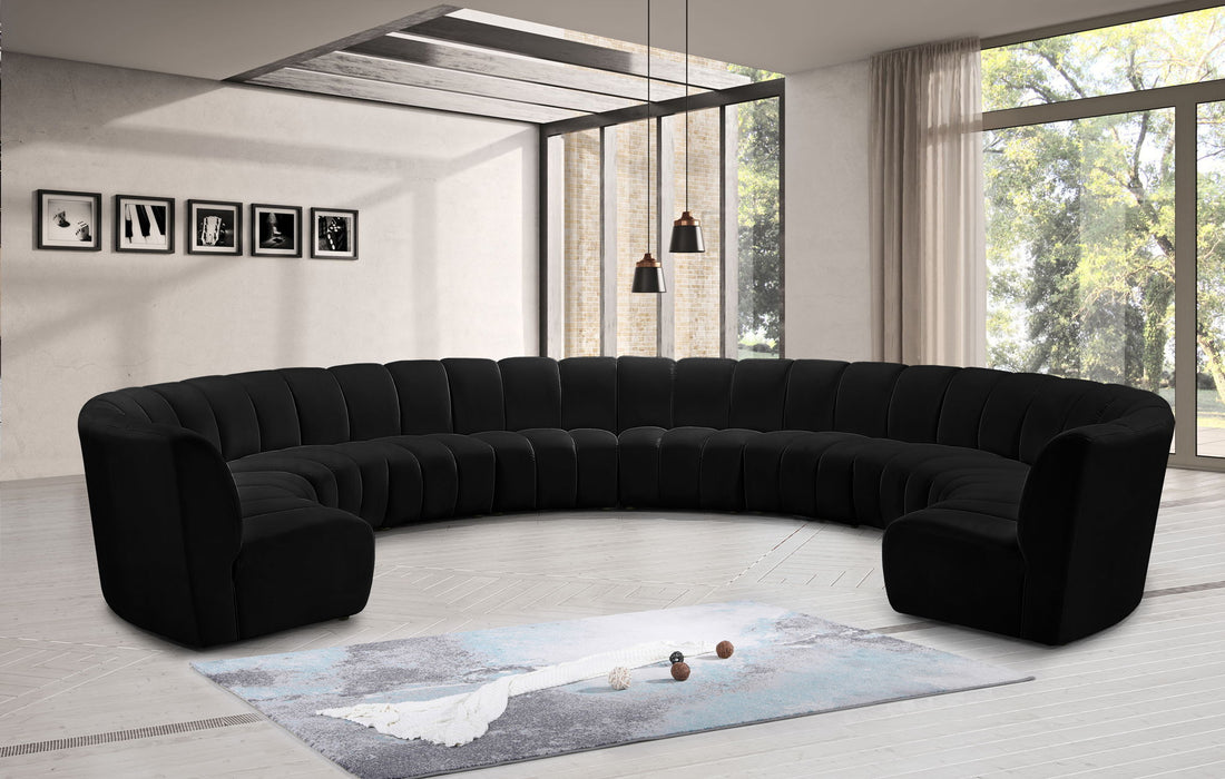 Infinity - 10 Piece Velvet Modular Sectional - Simple Home Plus