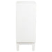 Gambon - 2 Door Wood Honeycomb Pattern Accent Cabinet - White - Simple Home Plus