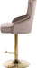Claude - Adjustable Stool Gold Swivel with Gold Base - Simple Home Plus