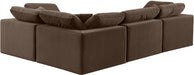 Comfy - 4 Piece Velvet Modular Sectional - Simple Home Plus
