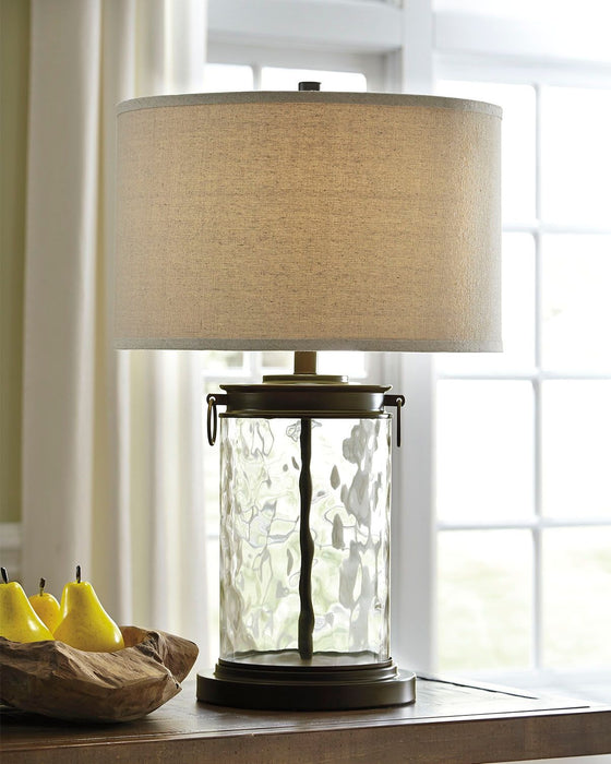 Tailynn - Clear / Bronze Finish - Glass Table Lamp - Simple Home Plus