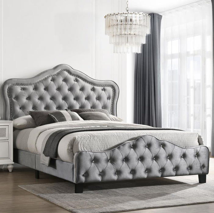 Bella - Upholstered Panel Bed - Simple Home Plus