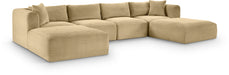 Shaggy - 6 Piece Modular Sectional With 2 Ottomans - Simple Home Plus