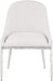 Ferro - Upholstered Dining Side Chair With Brushed Silver Legs - Simple Home Plus