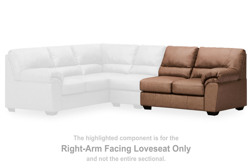 WillowBend - RAF Loveseat - Caramel - Simple Home Plus