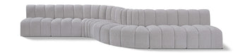 Arc - Boucle Fabric 8 Piece Curved Modular Sofa - Simple Home Plus