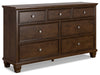 Danabrin - Brown - Dresser - Simple Home Plus