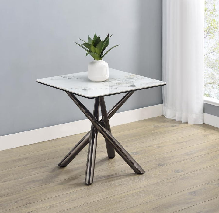 Carvell - Square Sintered Stone Table - Simple Home Plus
