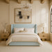 Kendall - Linen Textured Fabric Upholstered Bed - Simple Home Plus