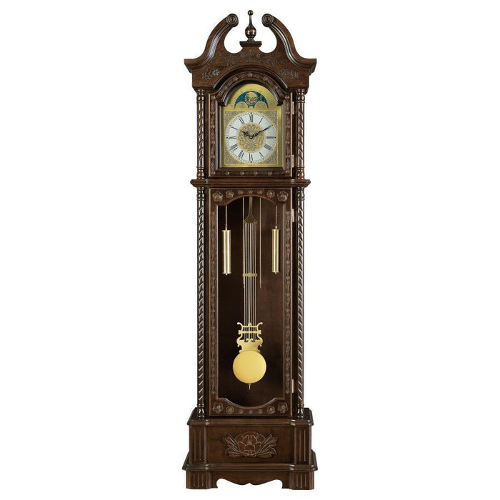 Cedric - Grandfather Clock With Chime - Golden Brown - Simple Home Plus