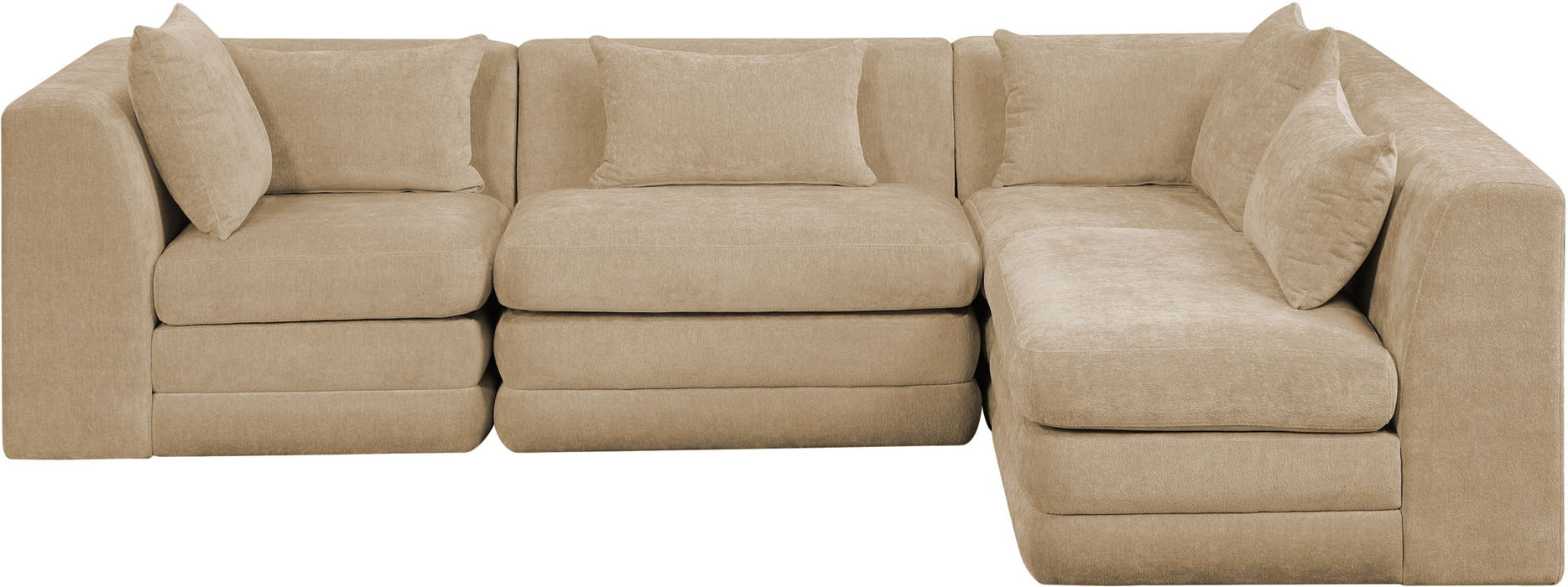 Stellar - 4 Piece Upholstered Modular Sectional - Simple Home Plus