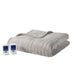 Microplush - Queen Heated Blanket With Wifi Technology - Gray - Simple Home Plus