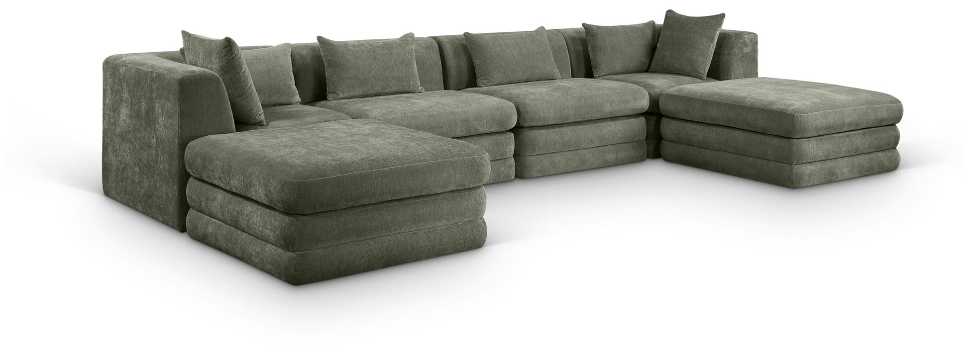 Stellar - 6 Piece Upholstered Modular Sectional - Simple Home Plus