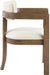 Lavrin - Vegan Leather Upholstered Dining Arm Chair (Set of 2) - Walnut Base - Simple Home Plus