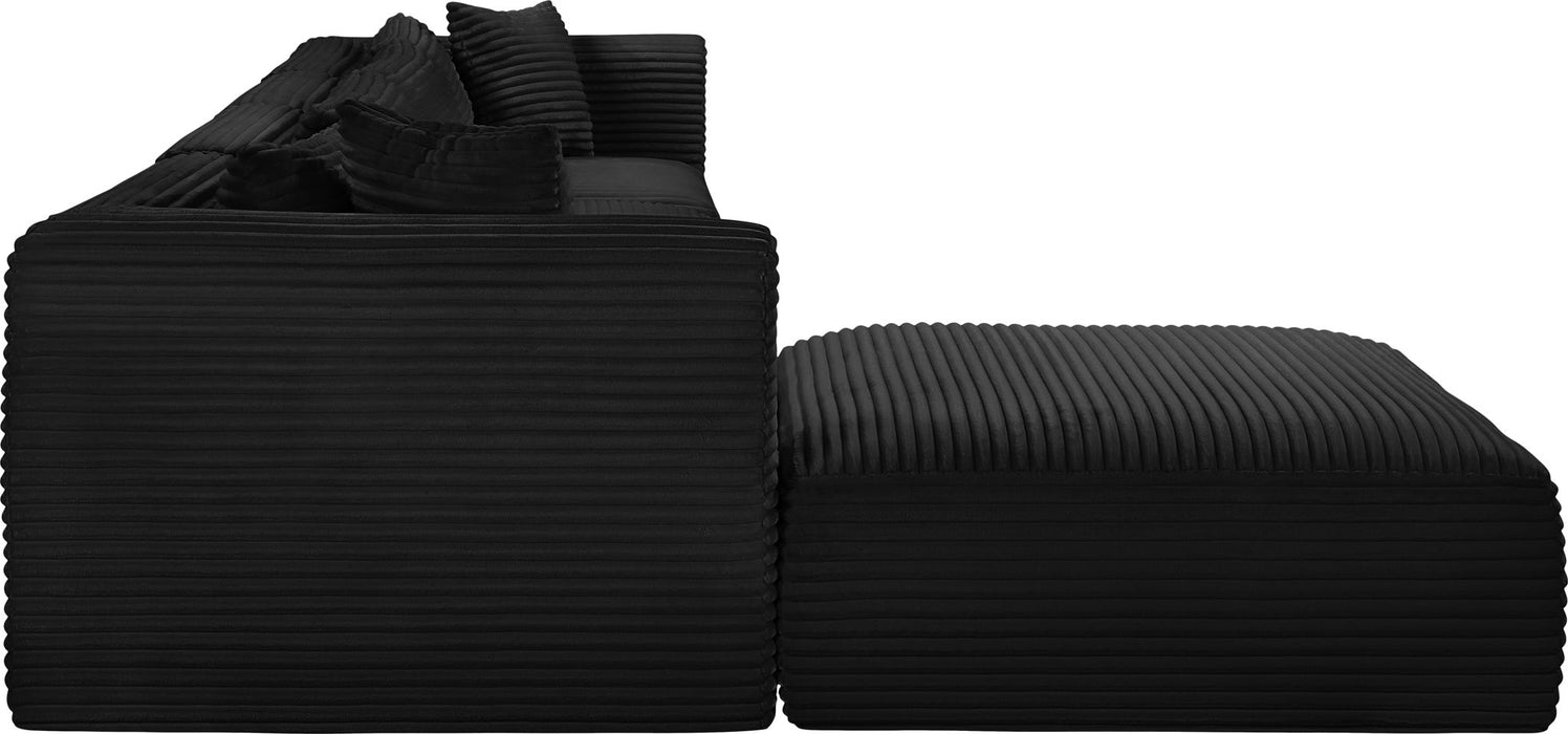 Shaggy - 5 Piece Modular Sectional With Ottoman - Simple Home Plus