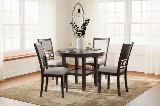Langwest - Brown - Dining Room Table Set (Set of 5) - Simple Home Plus