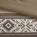 Mariposa - 5 Piece King/California King Stripe Herringbone Comforter Set With Throw Pillows - Brown - Simple Home Plus