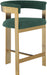 Romeo - Boucle Counter Stool With Gold Base (Set of 2) - Simple Home Plus
