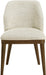 Valeo - Linen Textured Fabric Upholstered Dining Chair (Set of 2) - Painted Brown Base - Simple Home Plus