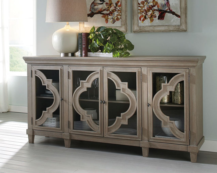 Fossil Ridge - Gray - Accent Cabinet - Simple Home Plus